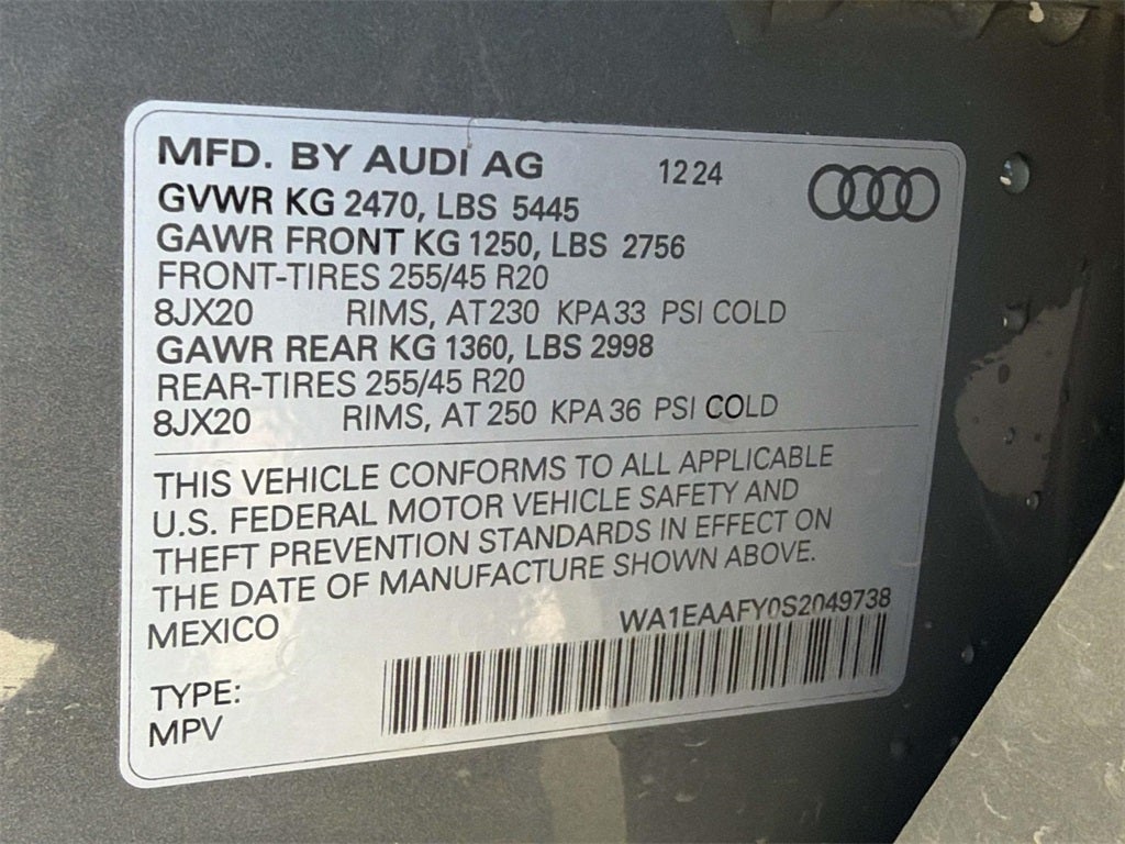 2025 Audi Q5 45 S line Premium Plus quattro